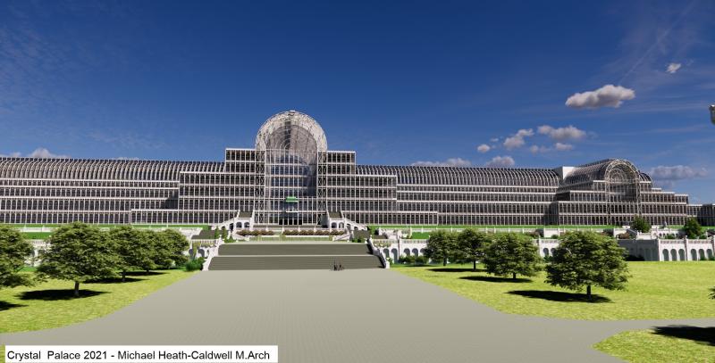 Crystal Palace in London by Michael D. Heath-Caldwell M.Arch 