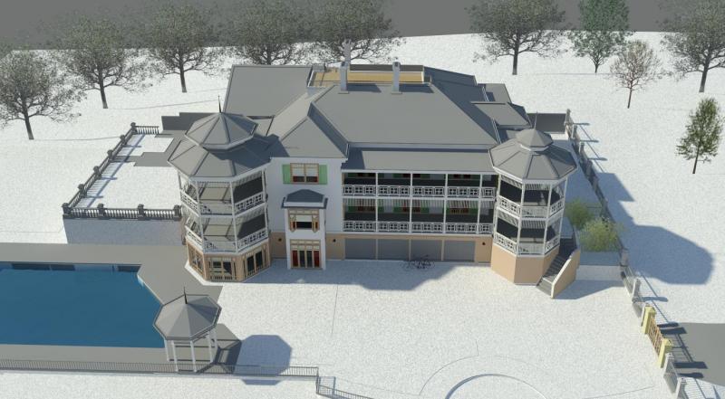 House in snow